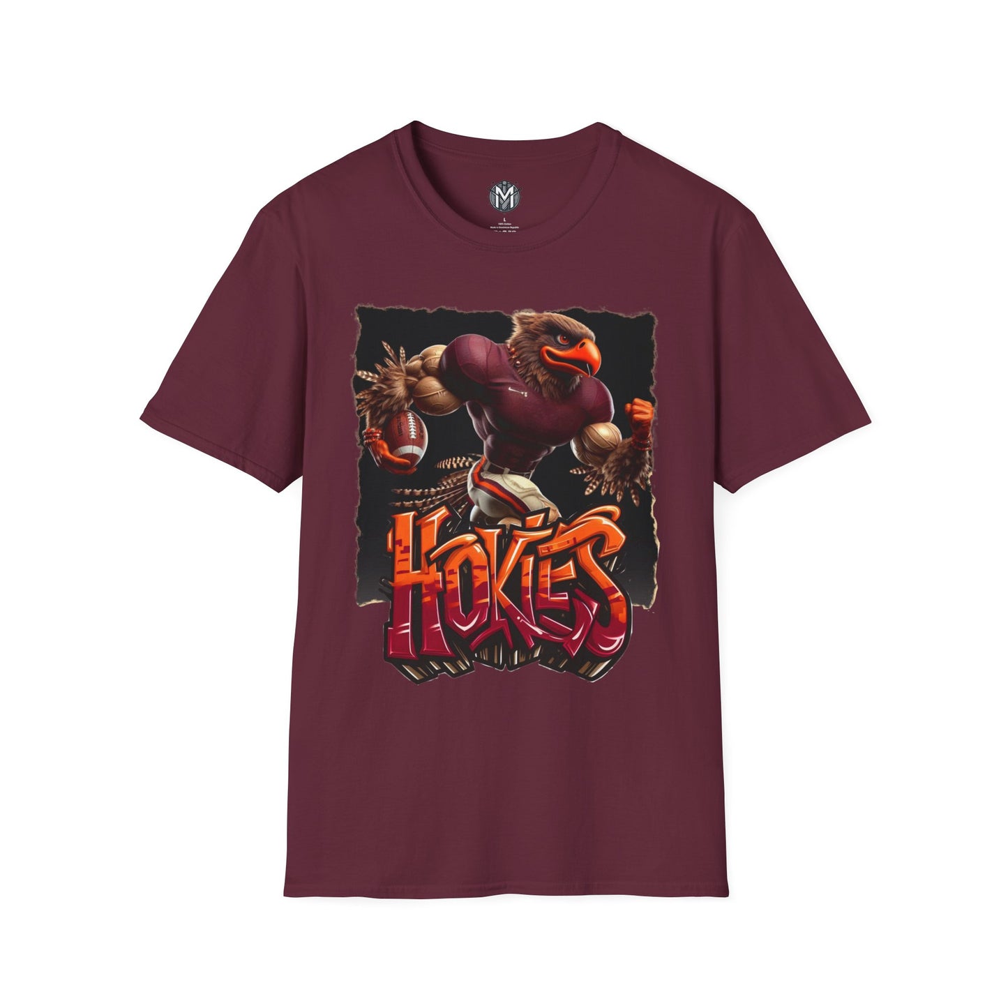 Virginia Tech Hokies Mens College Football Graphic Tee