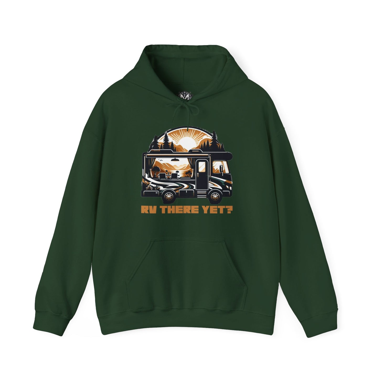 RV There Yet? Unisex RV Road Trip Adventure Graphic Hoodie