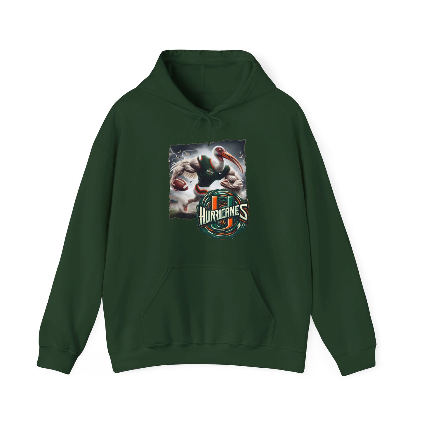 Miami Hurricanes Mens College Football Graphic Hoodie