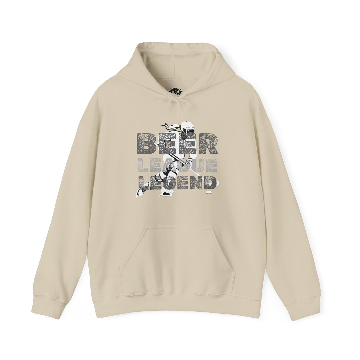 Beer League Legend Womens Hockey Graphic Hoodie