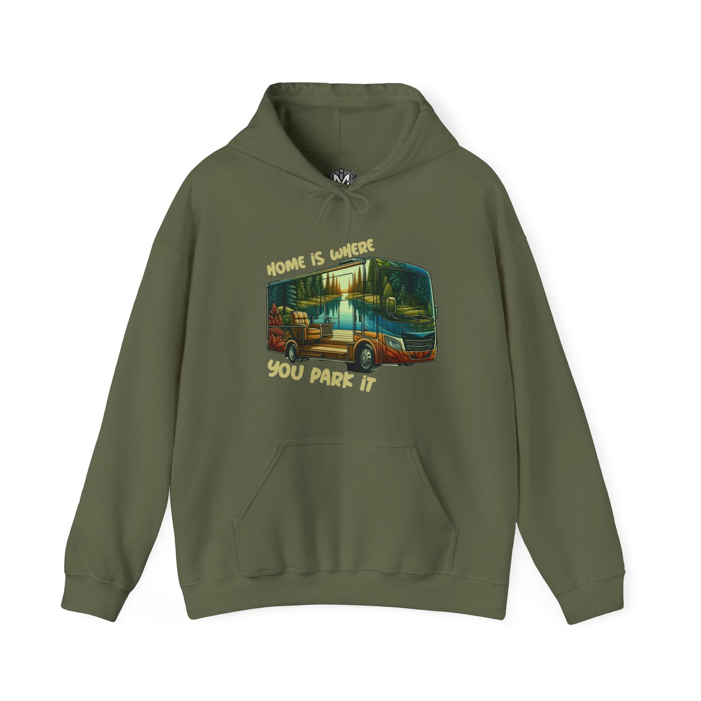 Home Is Where You Park It RV Road Trip Adventure Unisex Graphic Hoodie