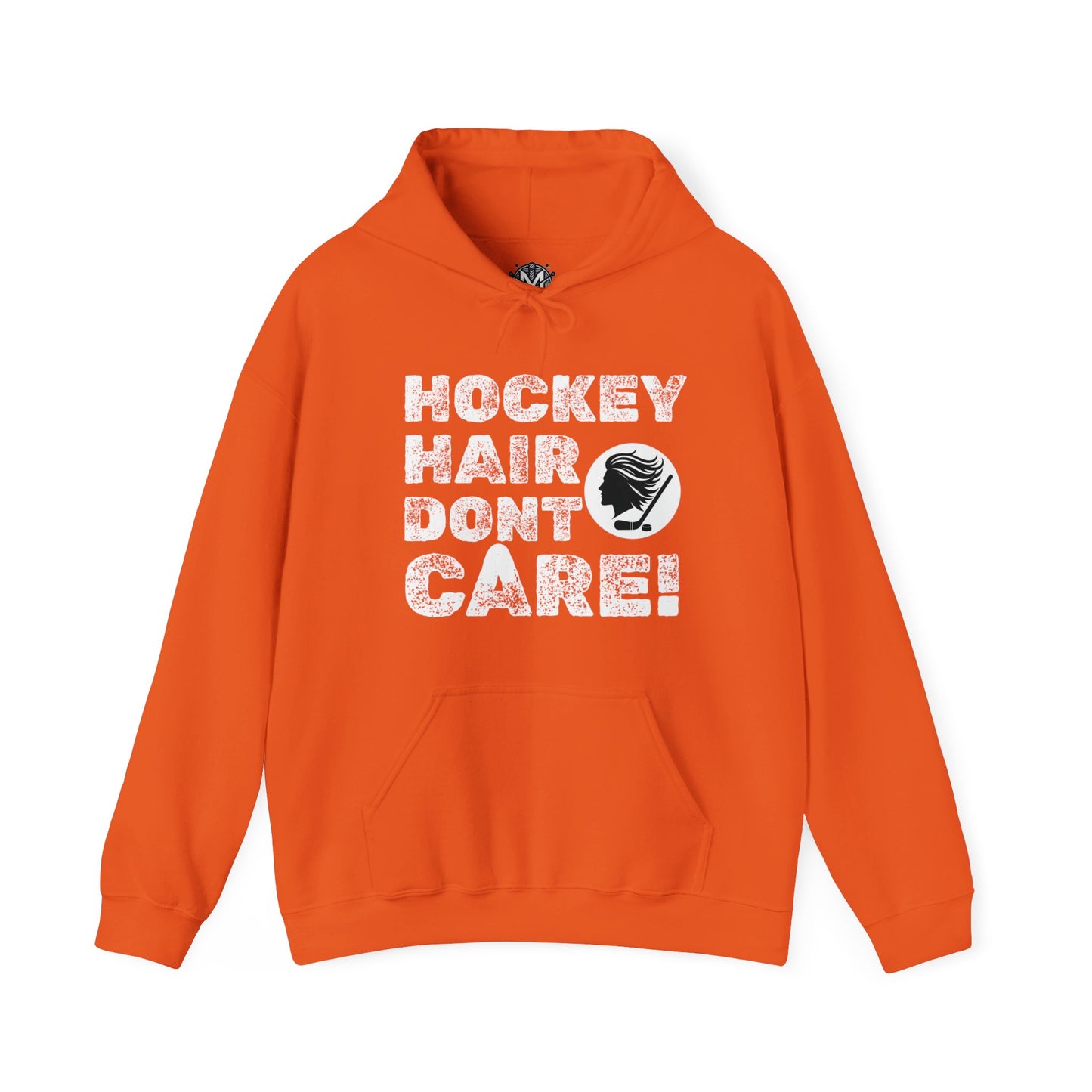 Hockey Hair Don't Care Unisex Hockey Graphic Hoodie
