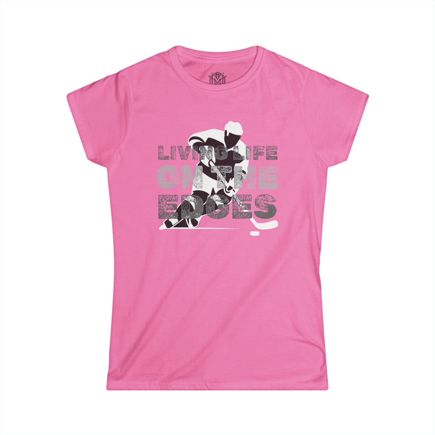 Living Life on the Edges Womens Hockey Graphic Tee