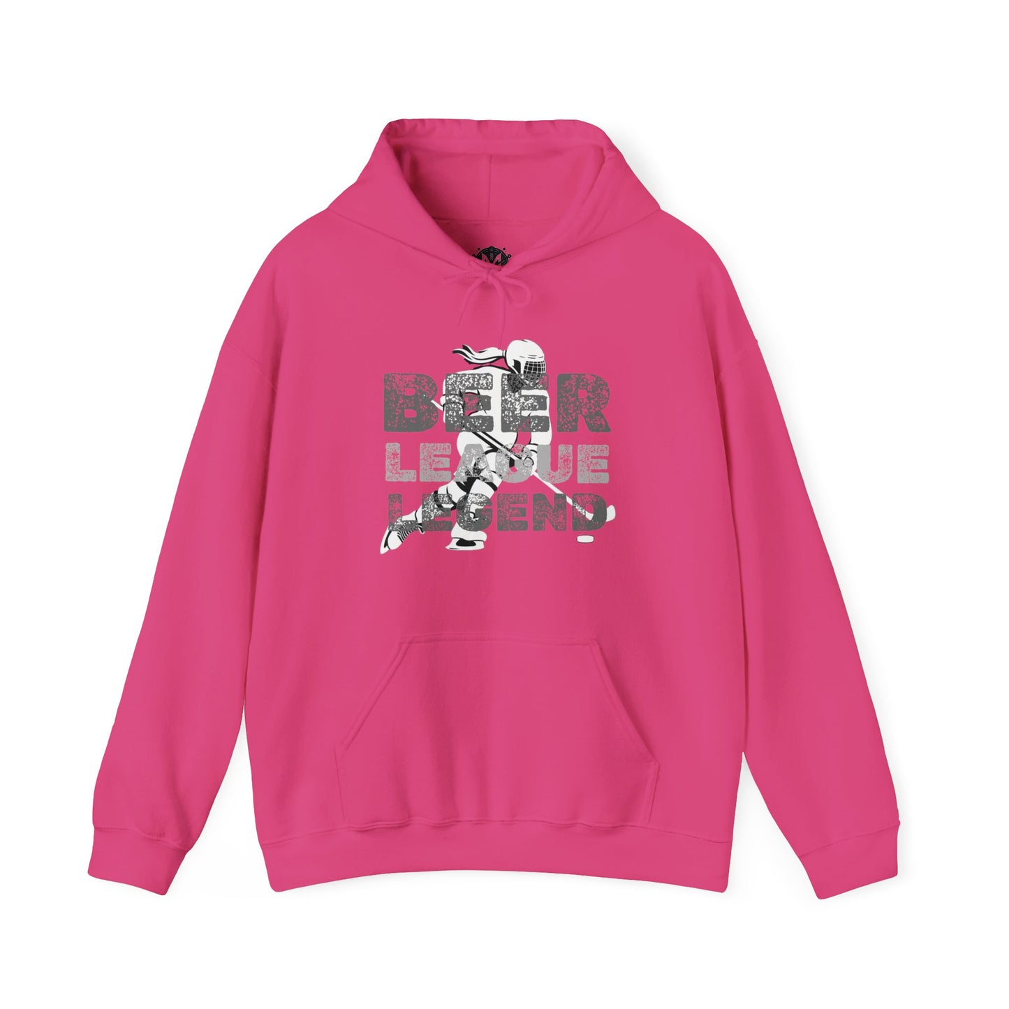 Beer League Legend Womens Hockey Graphic Hoodie