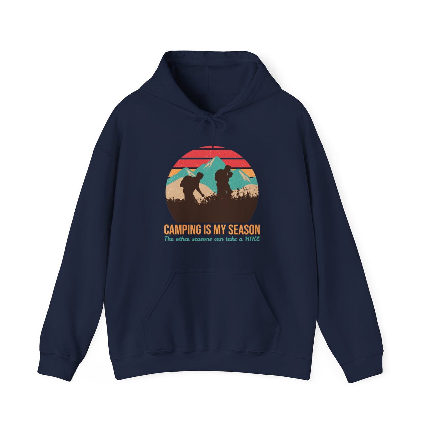 Camping Is My Season Unisex Camping Outdoor Adventure Graphic Hoodie