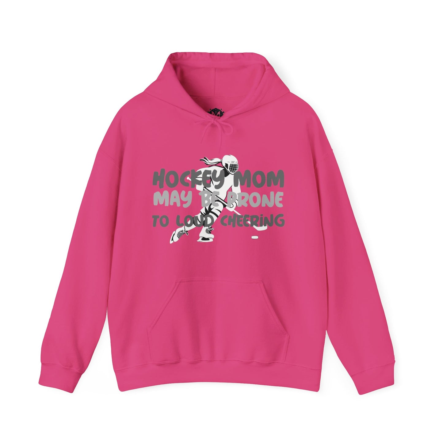 Prone To Loud Cheering Womens Hockey Mom Graphic Hoodie