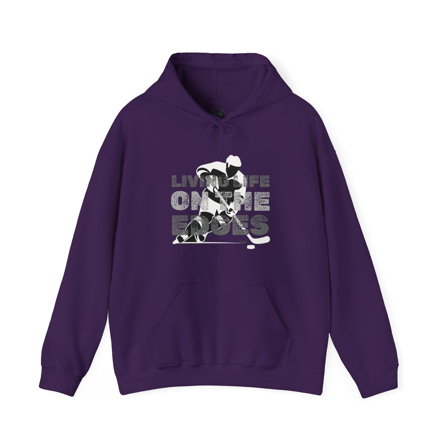 Living Life on the Edges Unisex Hockey Graphic Hoodie