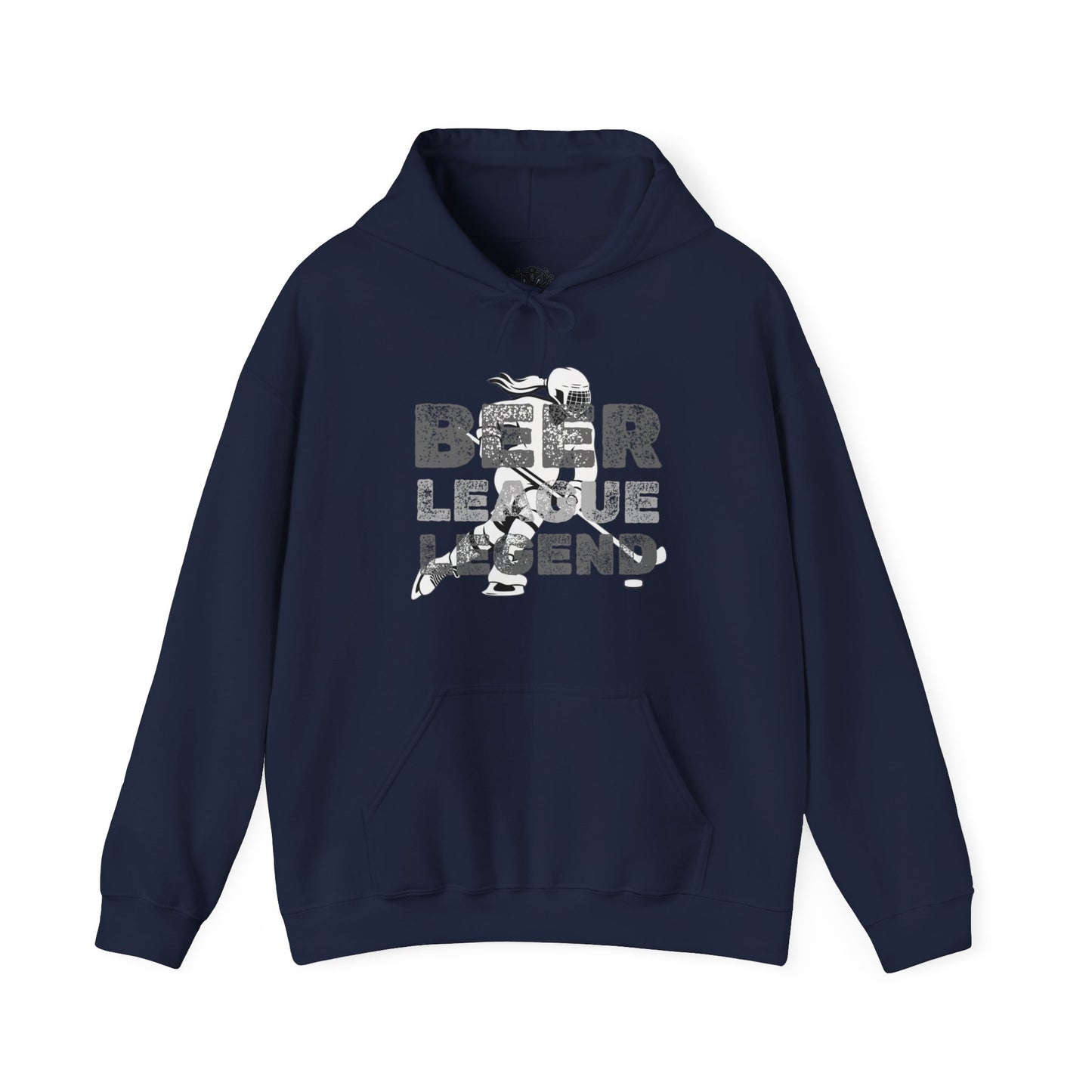 Beer League Legend Womens Hockey Graphic Hoodie