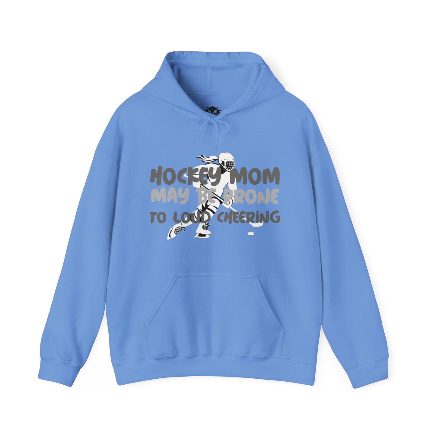 Prone To Loud Cheering Womens Hockey Mom Graphic Hoodie