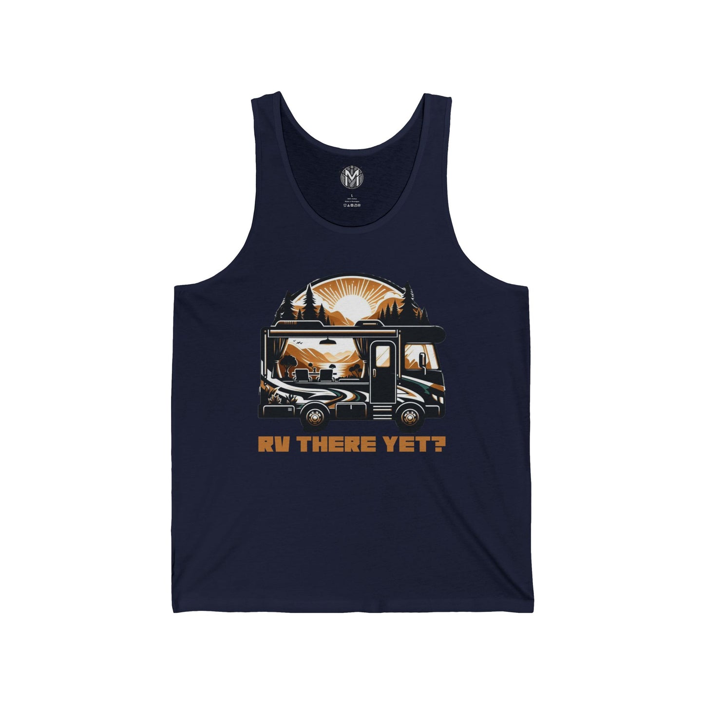 RV There Yet? Mens RV Road Trip Adventure Graphic Tank