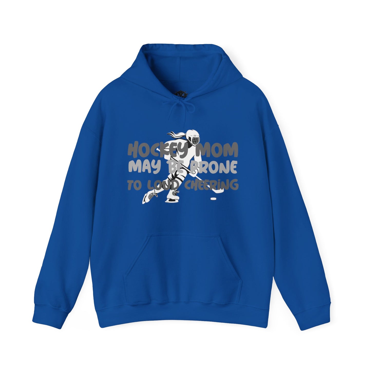 Prone To Loud Cheering Womens Hockey Mom Graphic Hoodie