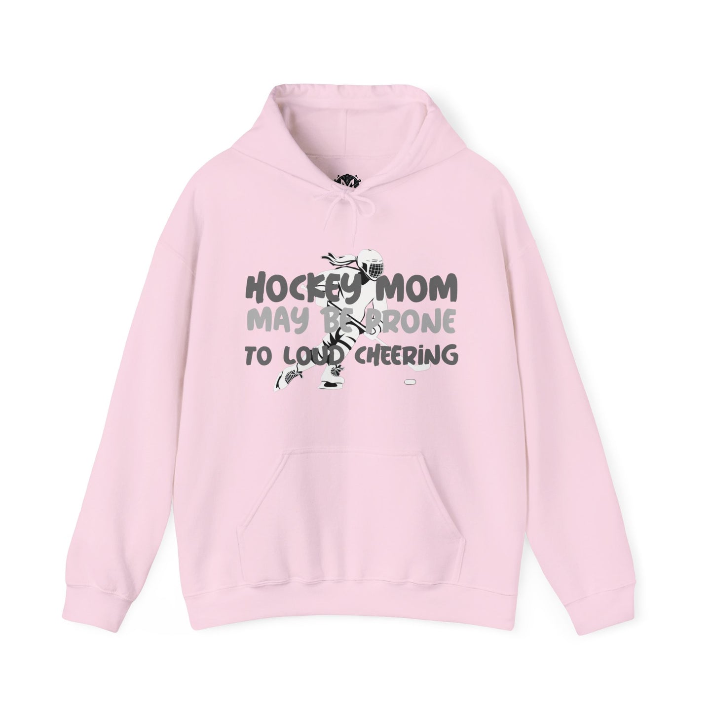 Prone To Loud Cheering Womens Hockey Mom Graphic Hoodie
