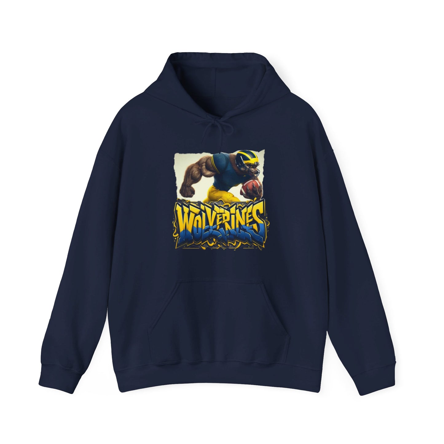 Michigan Wolverines Mens College Football Graphic Hoodie