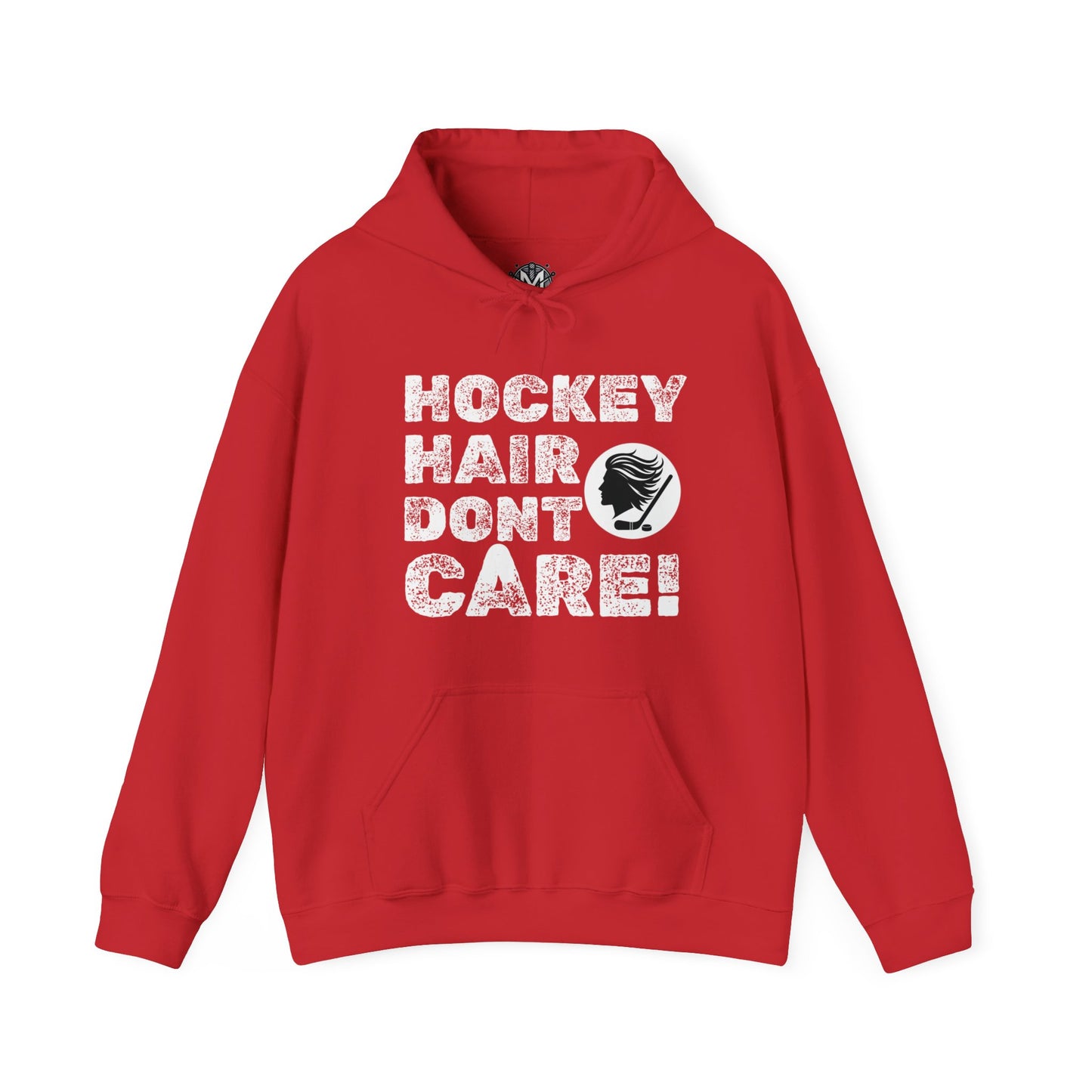 Hockey Hair Don't Care Unisex Hockey Graphic Hoodie