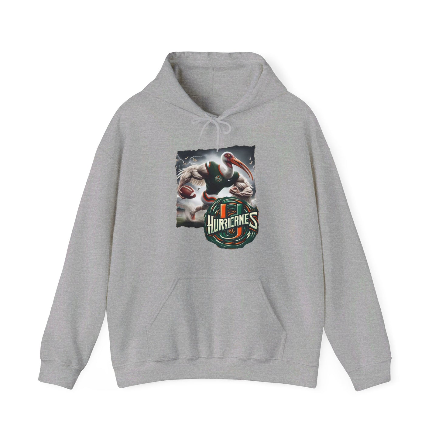 Miami Hurricanes Mens College Football Graphic Hoodie