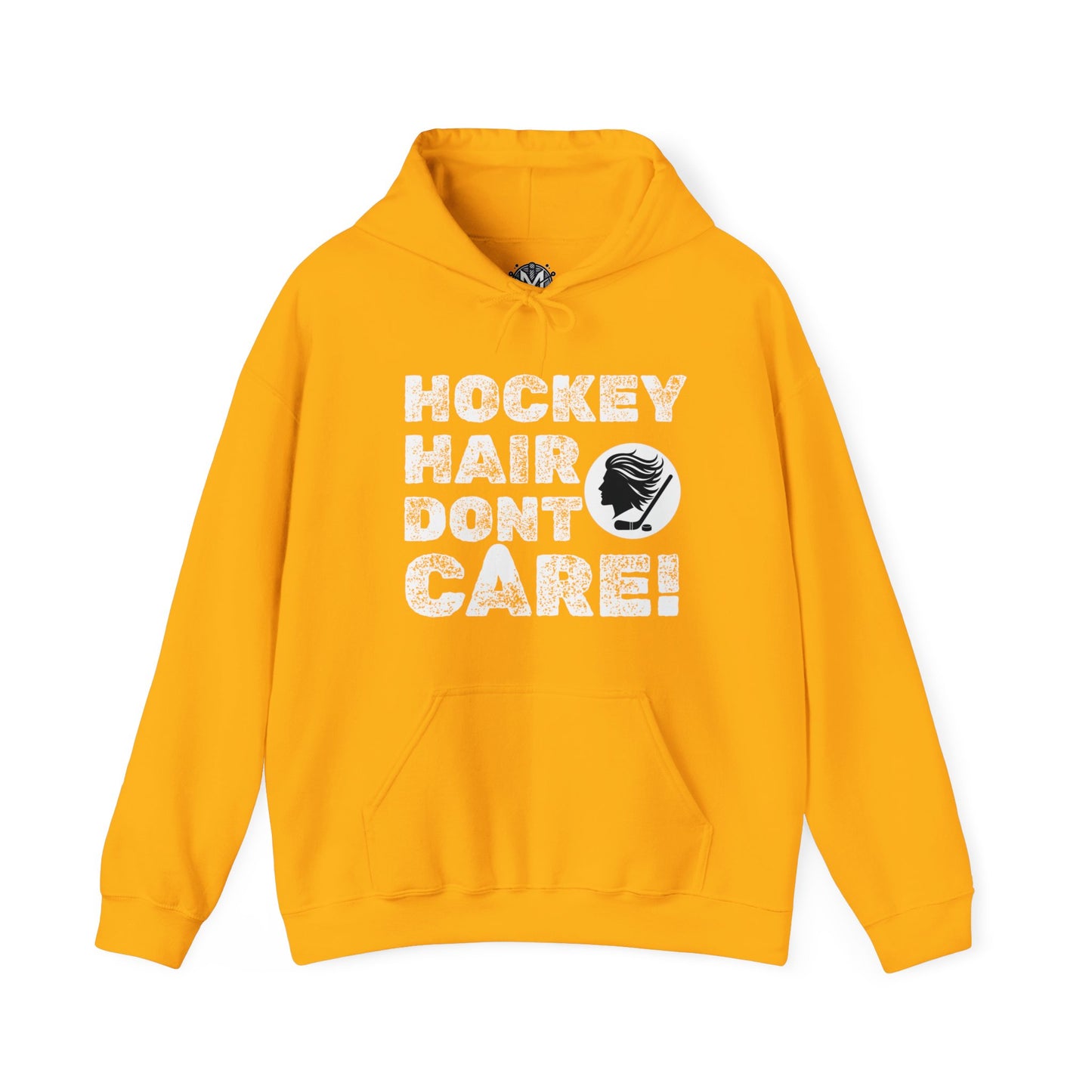 Hockey Hair Don't Care Unisex Hockey Graphic Hoodie