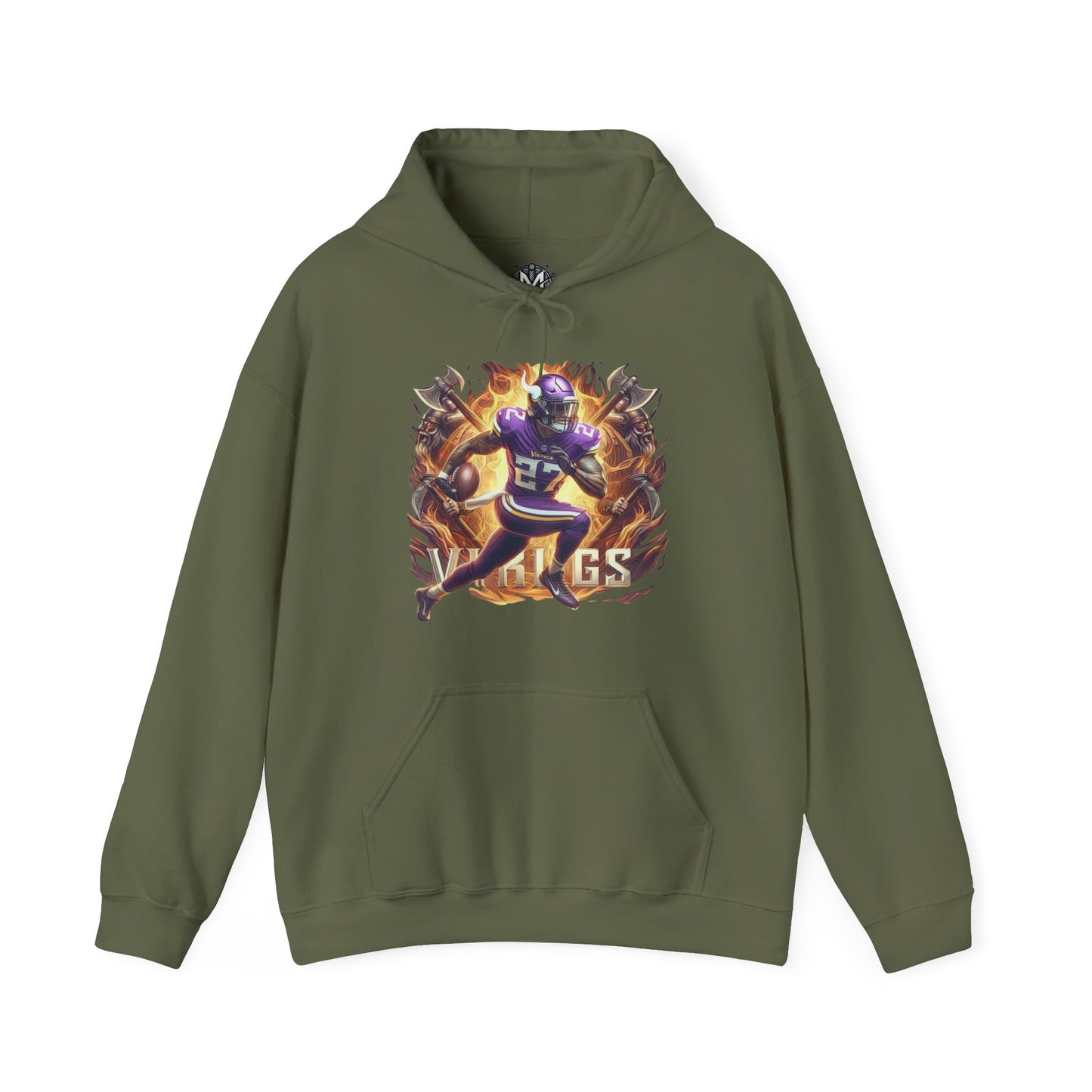 Minnesota Vikings Mens American Football Graphic Hoodie