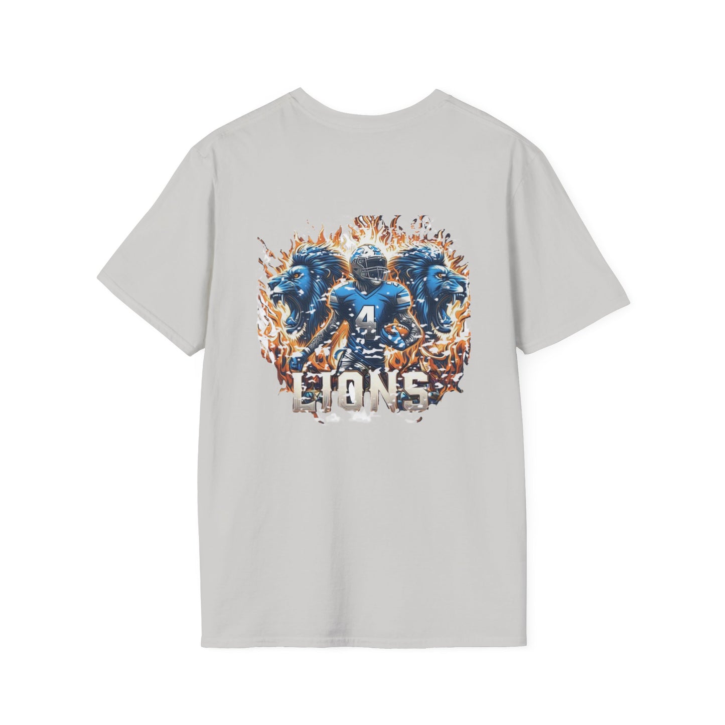 Detroit Lions Mens American Football Graphic Tee