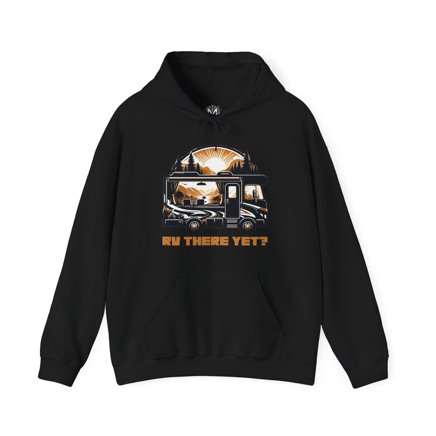 RV There Yet? Unisex RV Road Trip Adventure Graphic Hoodie
