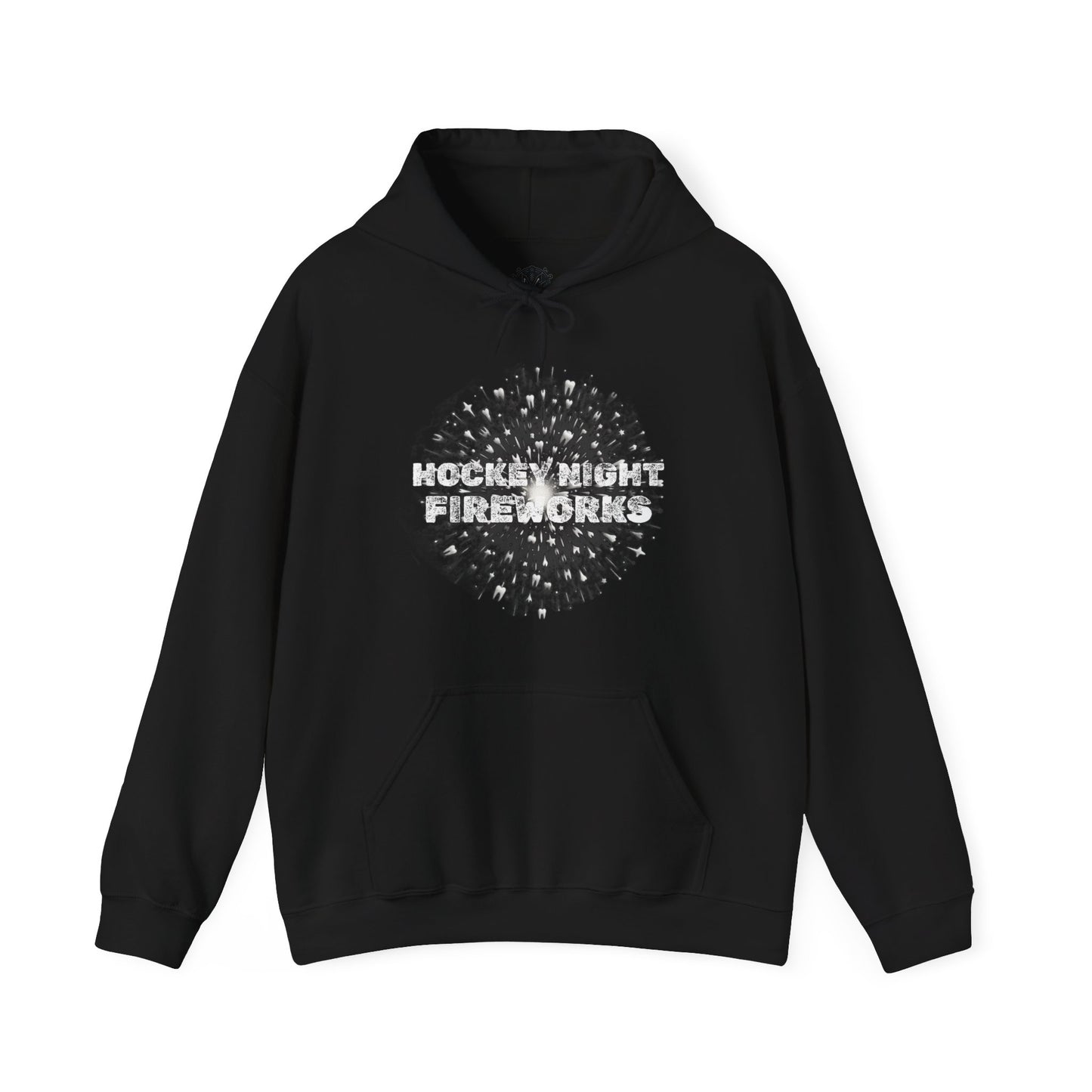 Hockey Night Fireworks Unisex Hockey Graphic Hoodie