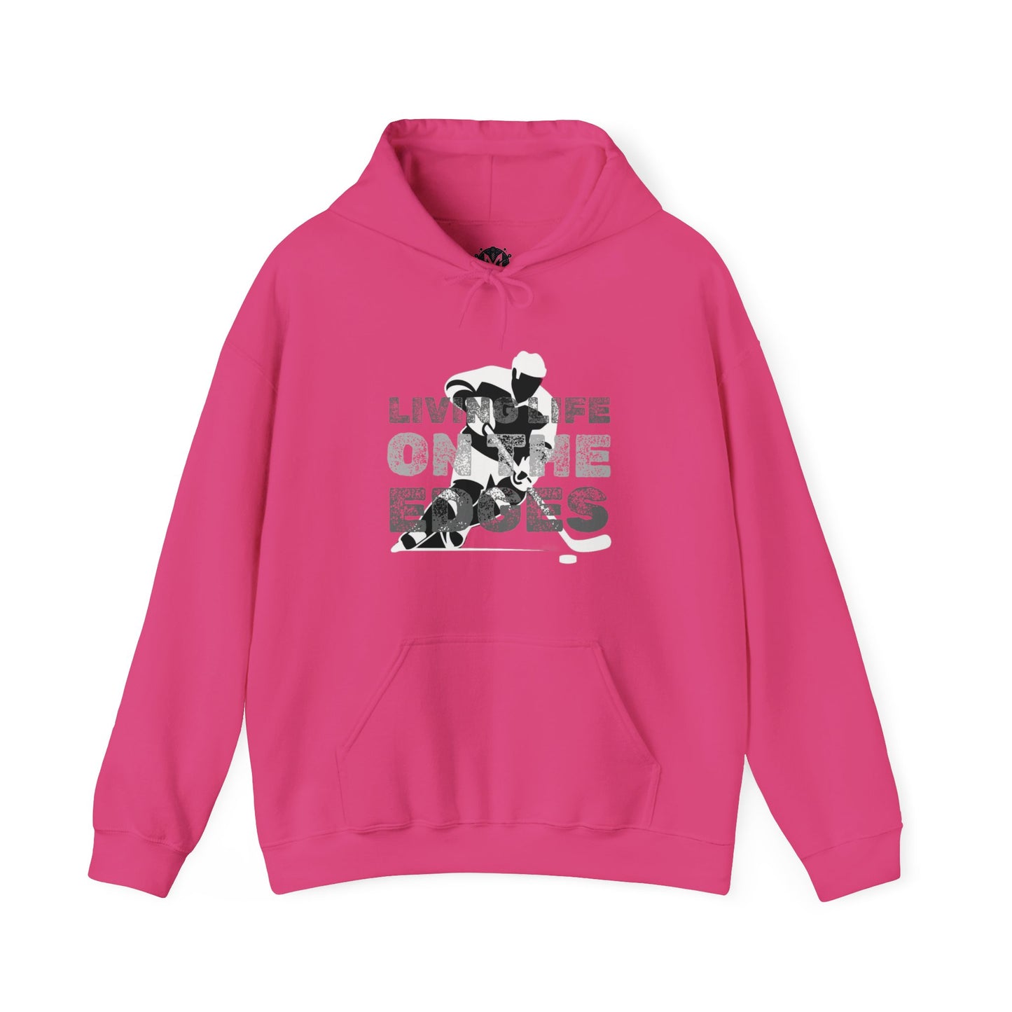 Living Life on the Edges Unisex Hockey Graphic Hoodie