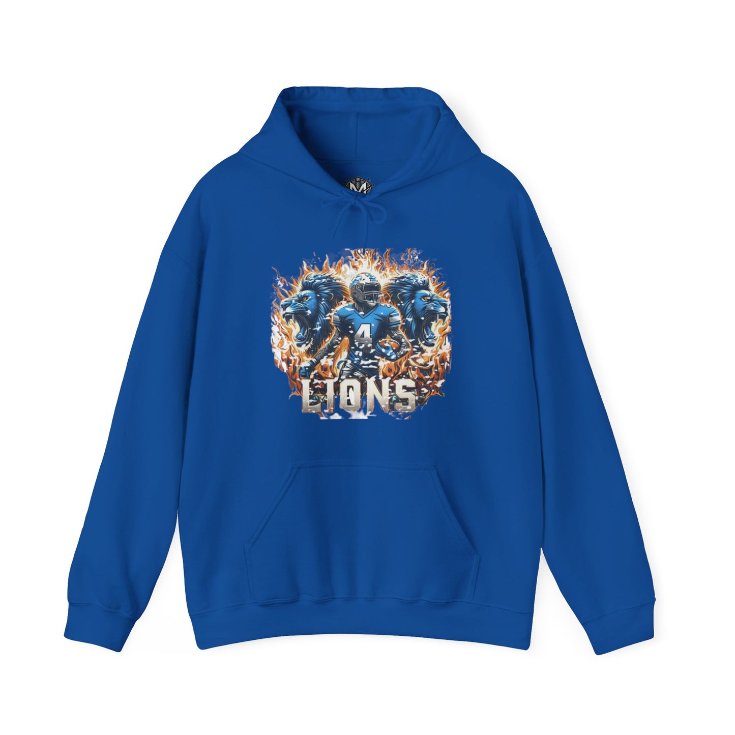Detroit Lions Mens American Football Graphic Hoodie