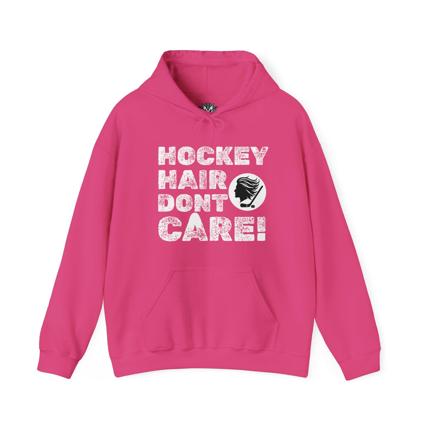 Hockey Hair Don't Care Unisex Hockey Graphic Hoodie