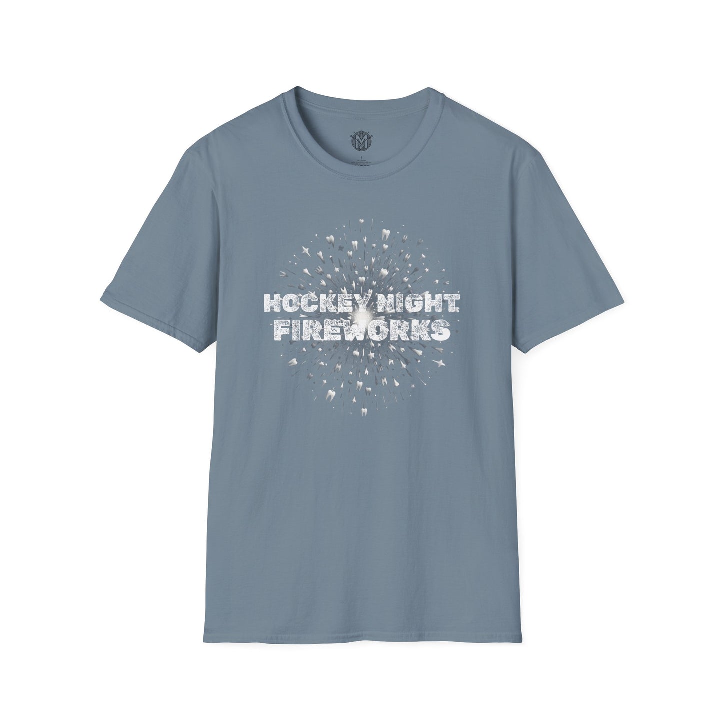 Hockey Night Fireworks Mens Hockey Graphic Tee