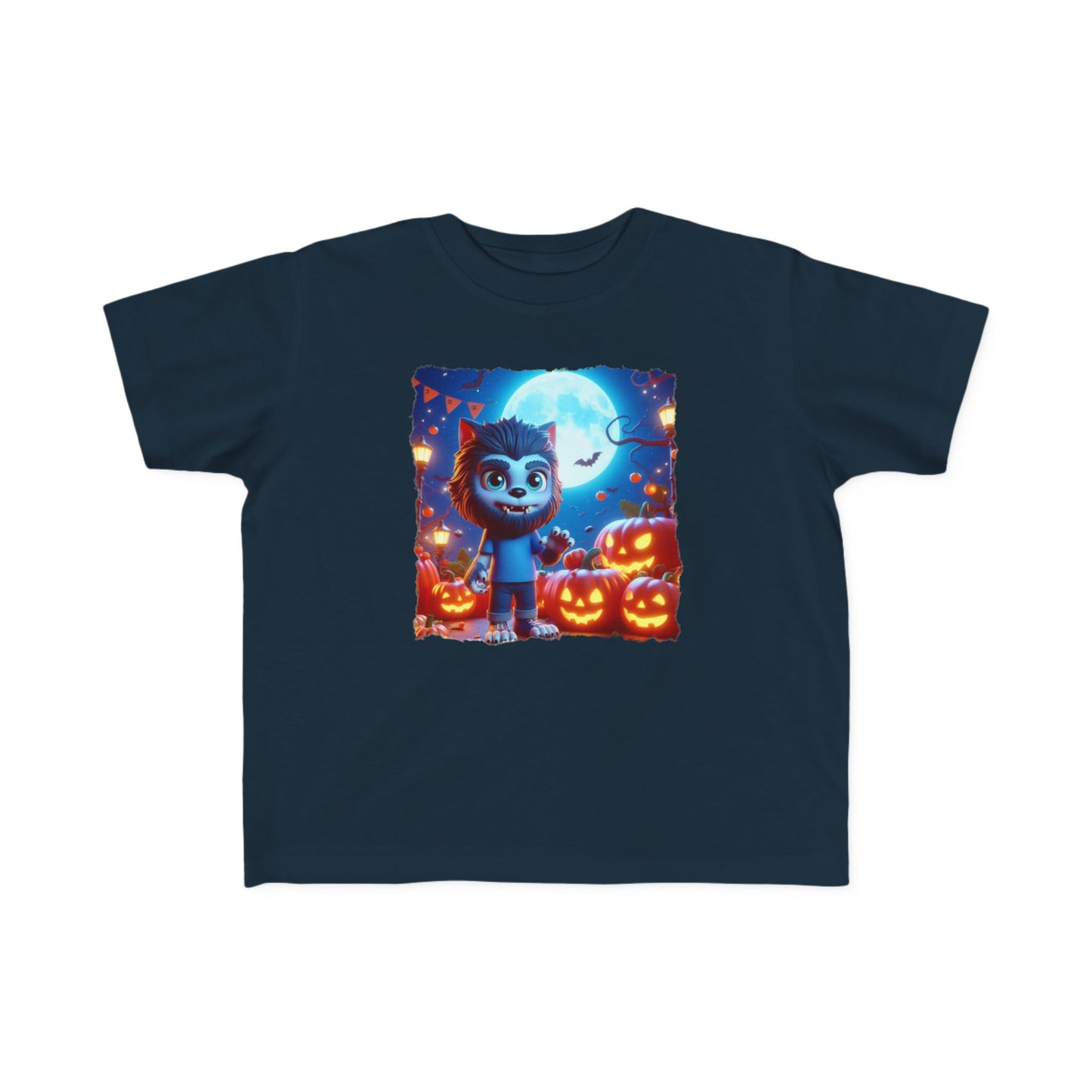 Playful Werewolf Halloween Toddler Graphic Tee