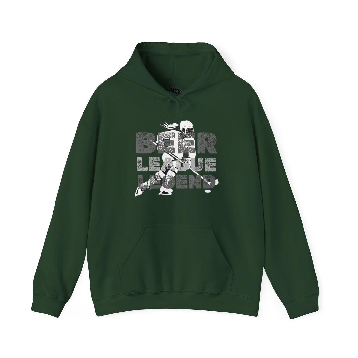 Beer League Legend Womens Hockey Graphic Hoodie