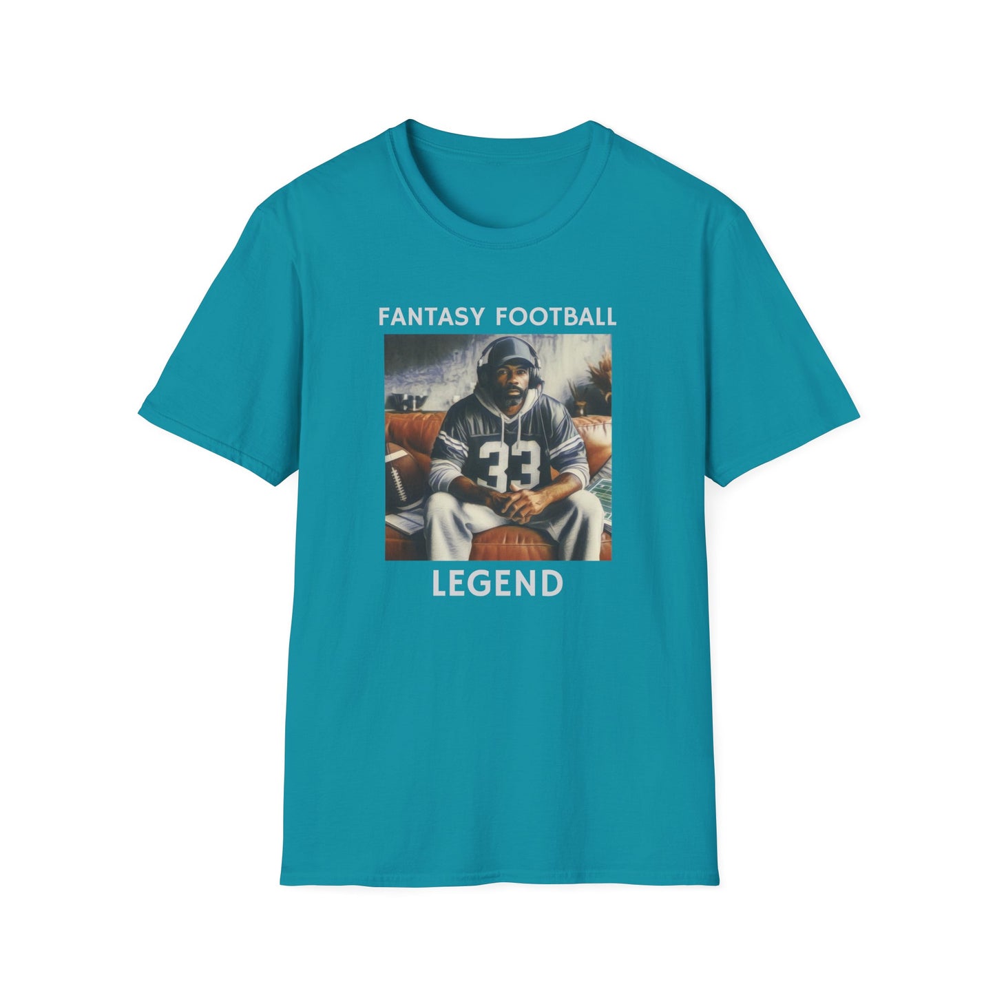 Fantasy Football Legend 33 Mens American Football Graphic Tee