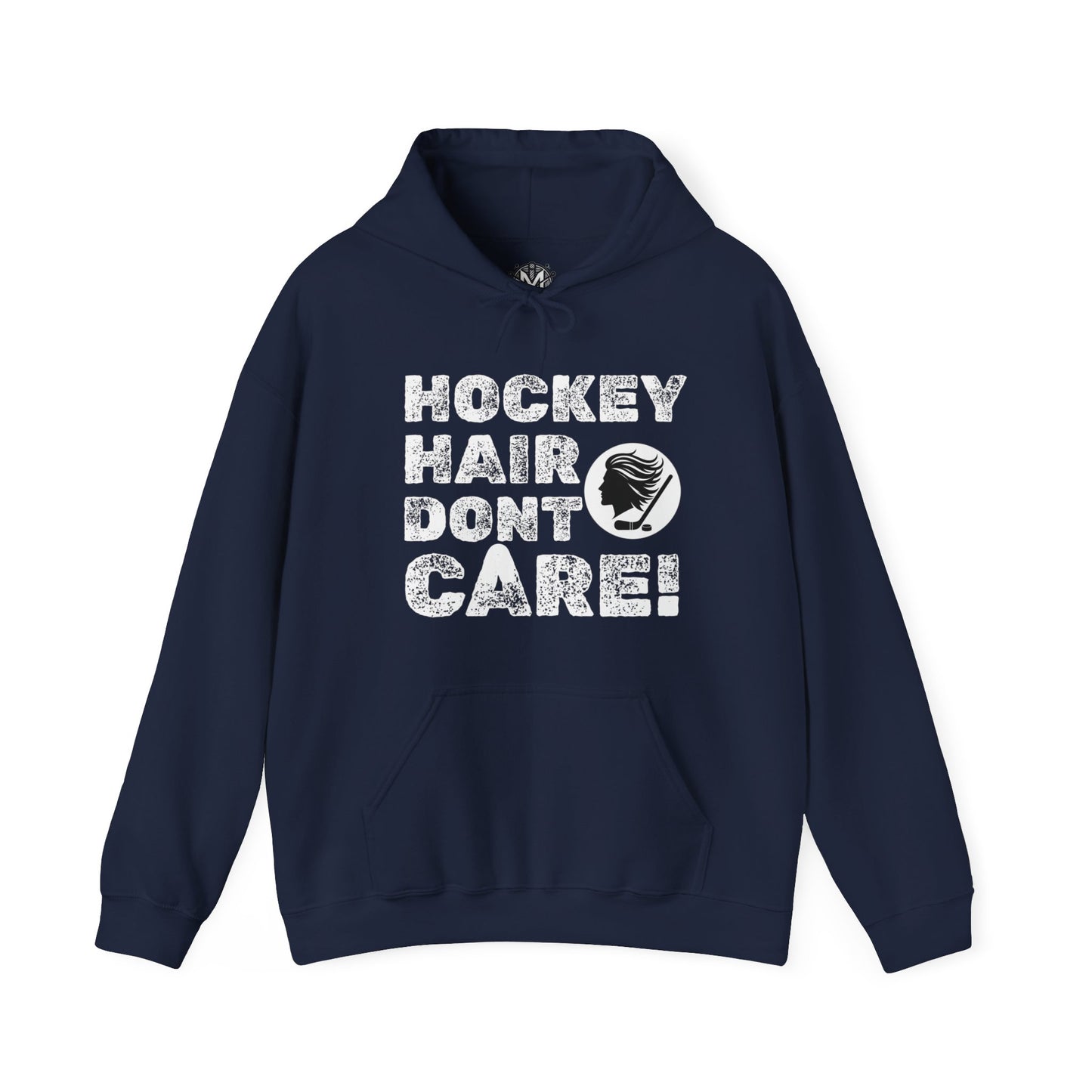 Hockey Hair Don't Care Unisex Hockey Graphic Hoodie