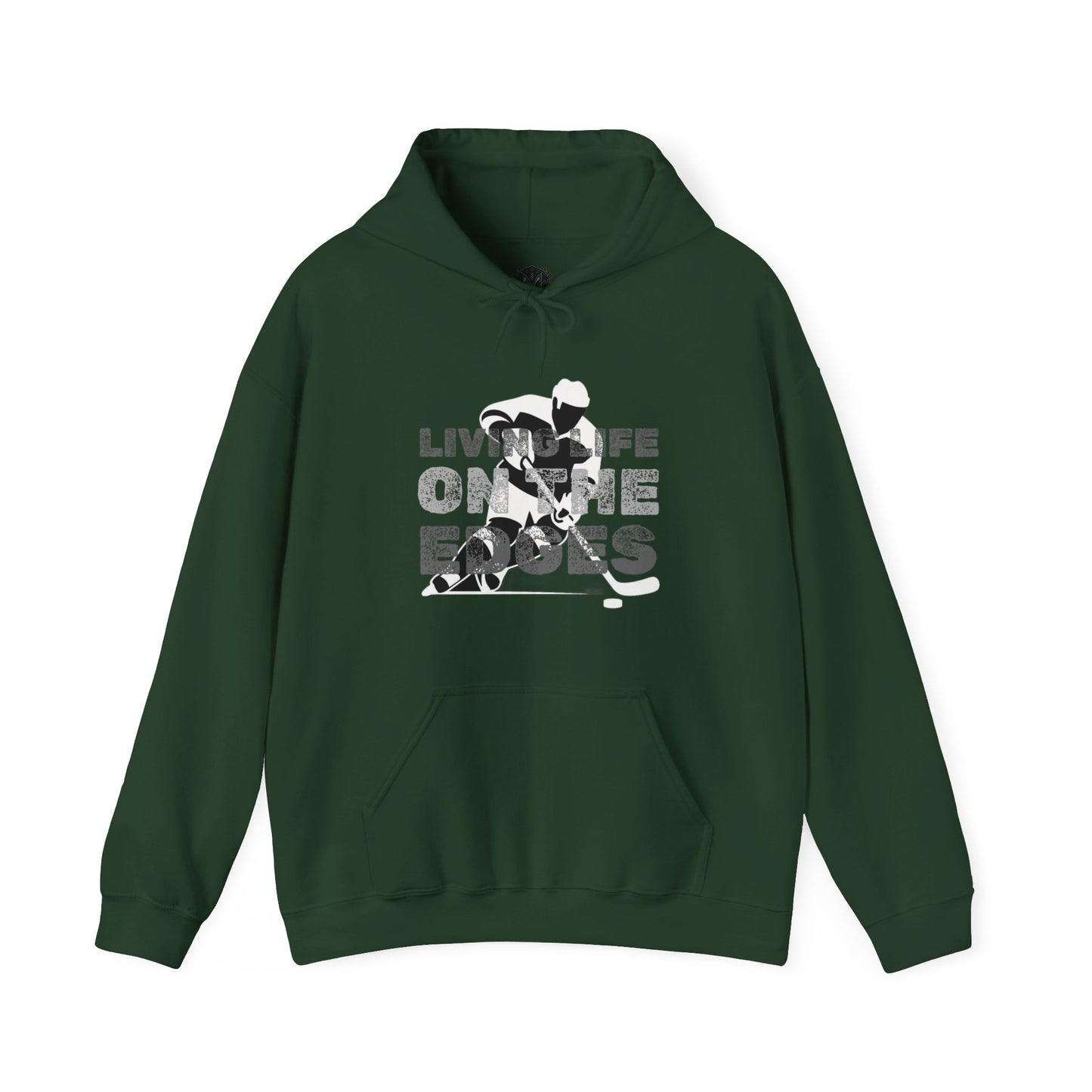 Living Life on the Edges Unisex Hockey Graphic Hoodie