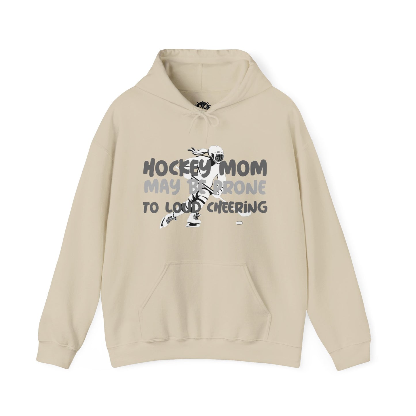 Prone To Loud Cheering Womens Hockey Mom Graphic Hoodie