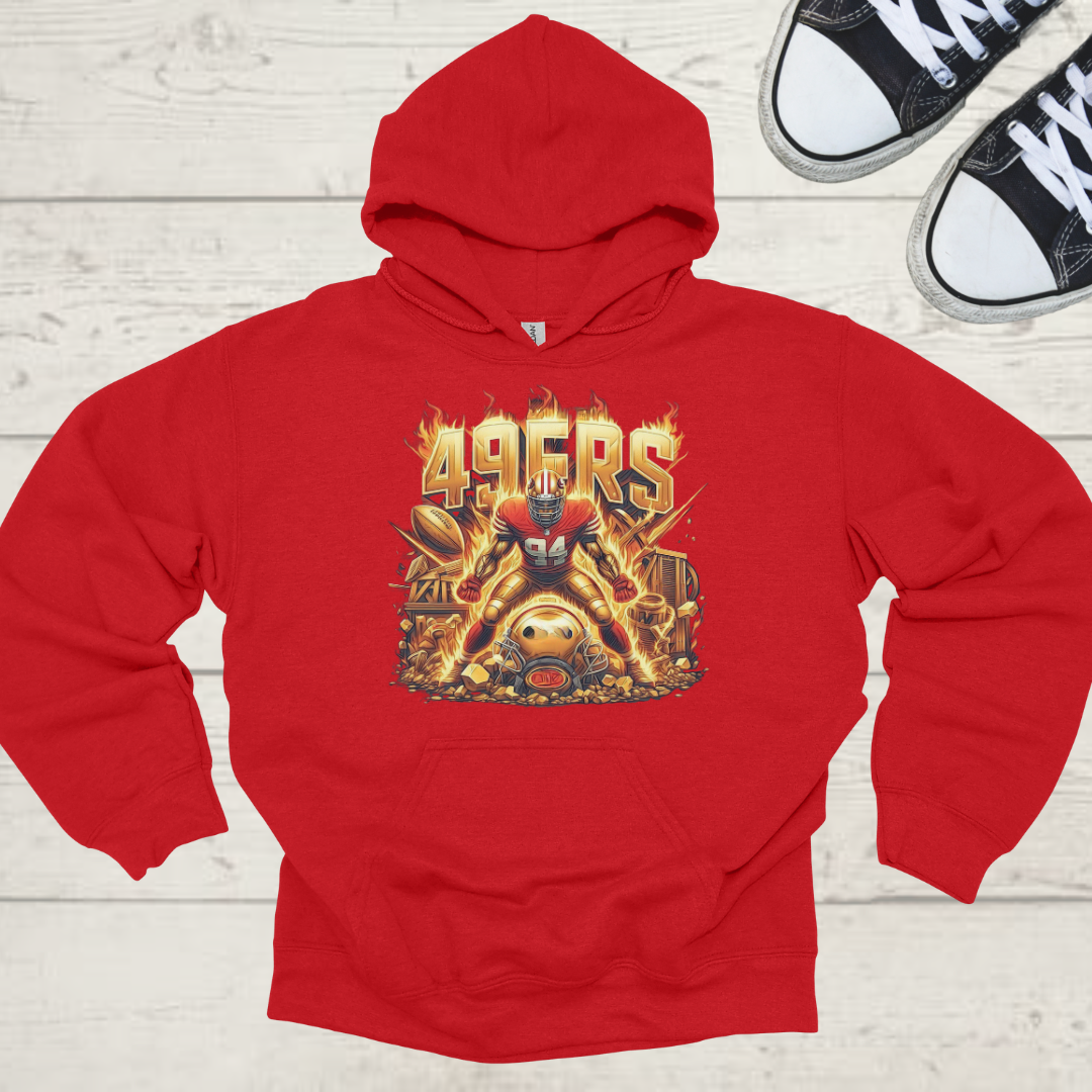 San Francisco 49ers Mens American Football Graphic Hoodie