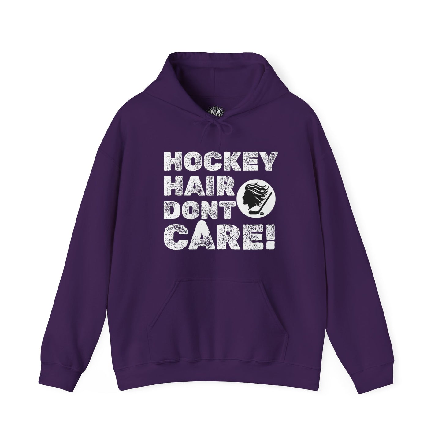 Hockey Hair Don't Care Unisex Hockey Graphic Hoodie