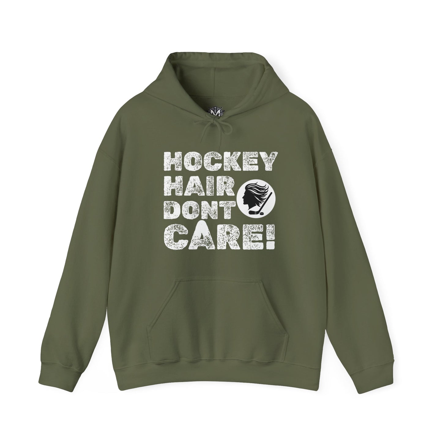 Hockey Hair Don't Care Unisex Hockey Graphic Hoodie