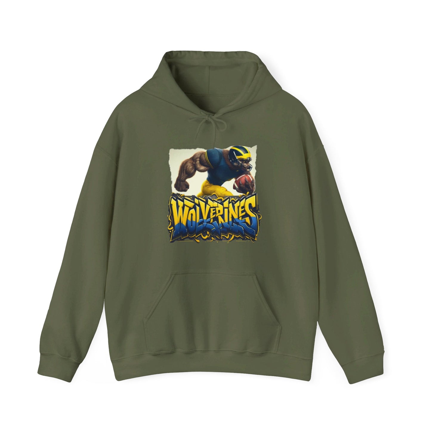 Michigan Wolverines Mens College Football Graphic Hoodie