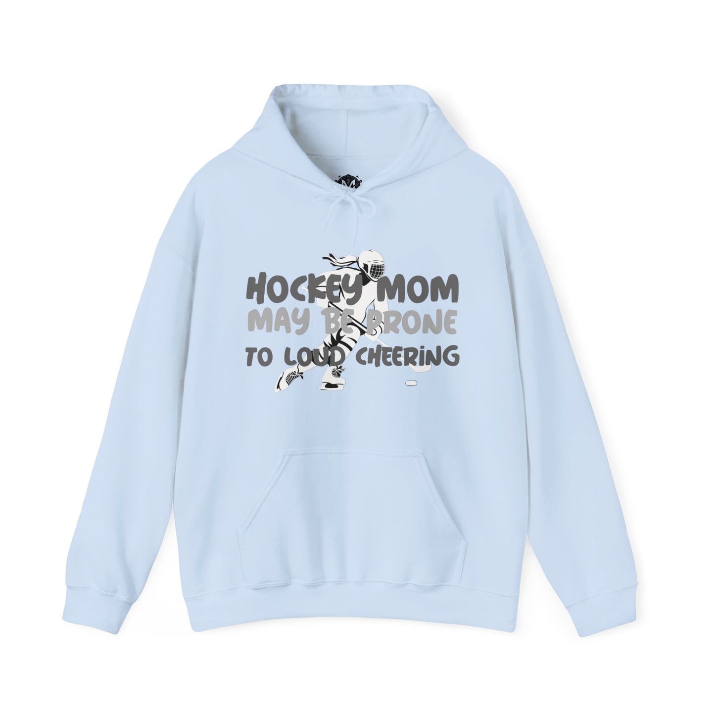Prone To Loud Cheering Womens Hockey Mom Graphic Hoodie