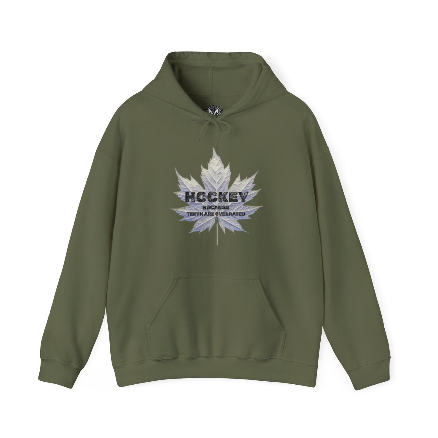Teeth Are Overrated! Unisex Hockey Graphic Hoodie