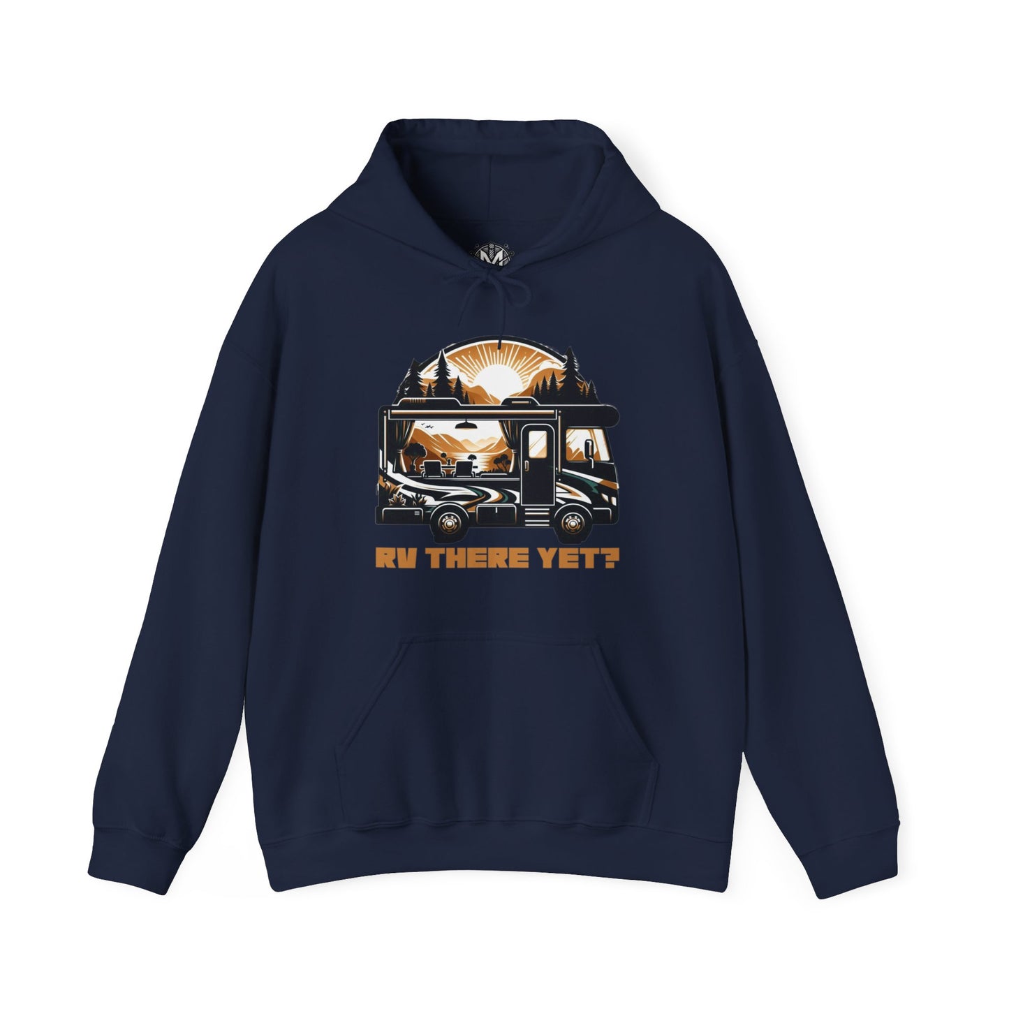 RV There Yet? Unisex RV Road Trip Adventure Graphic Hoodie