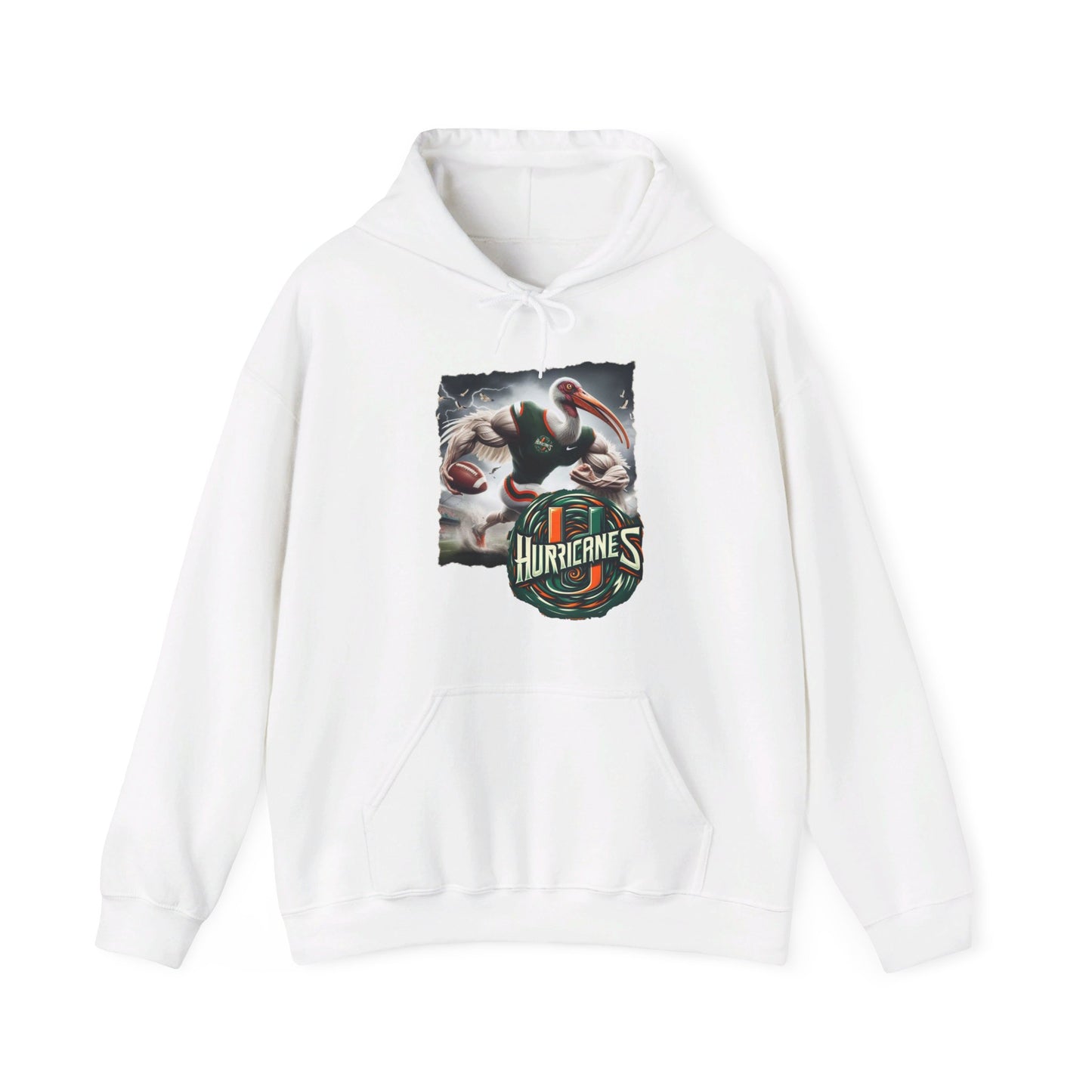 Miami Hurricanes Mens College Football Graphic Hoodie