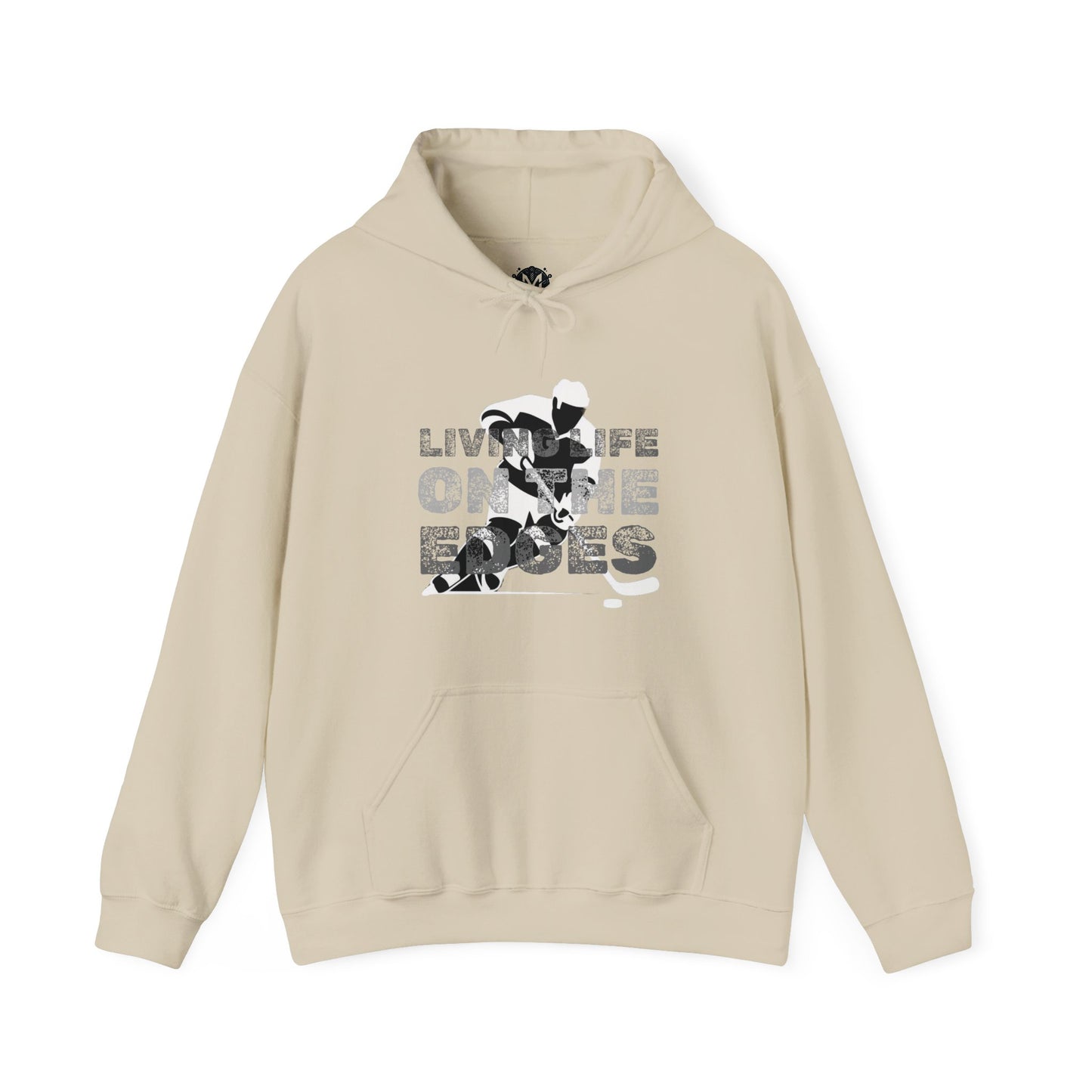 Living Life on the Edges Unisex Hockey Graphic Hoodie