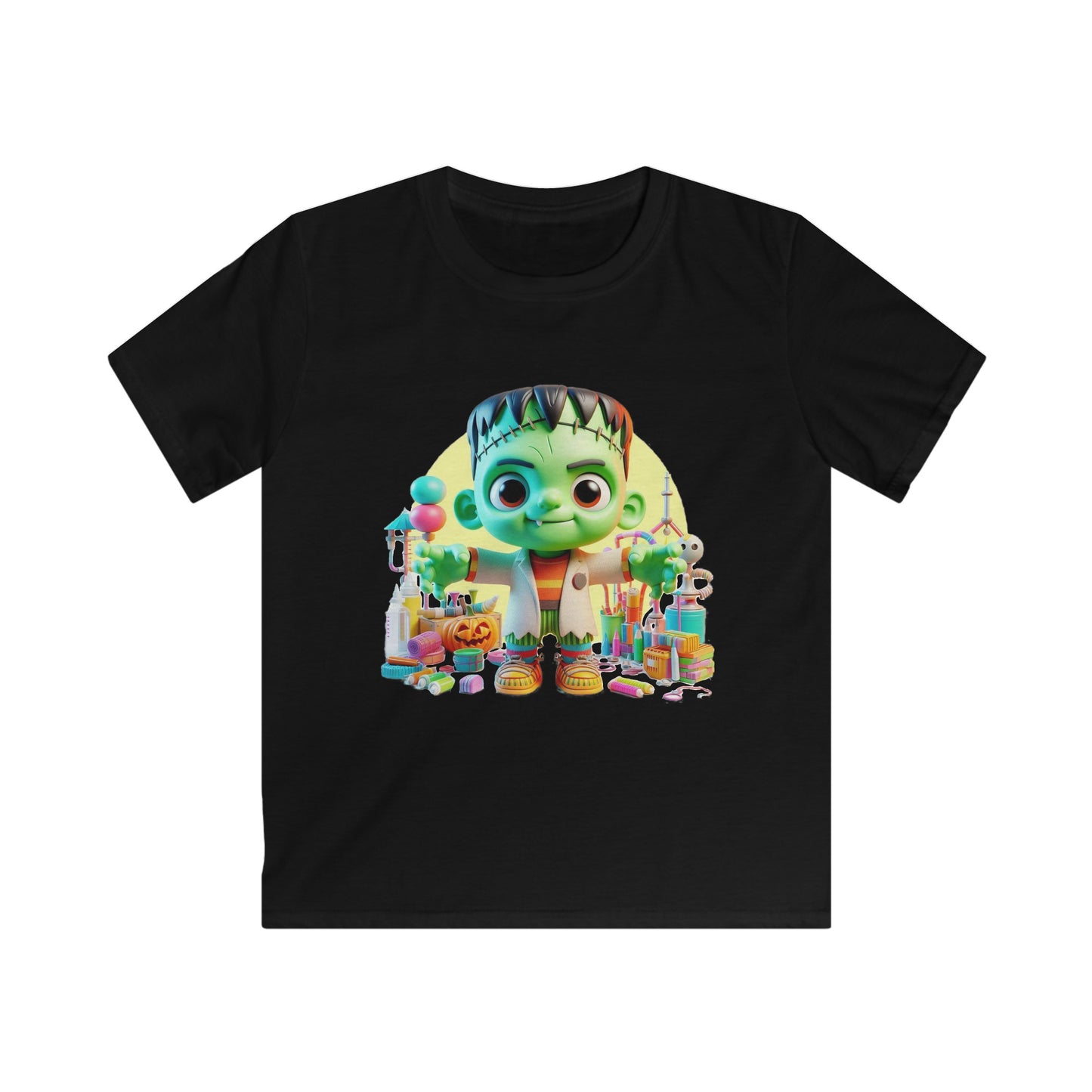 Fun Frankenstein Halloween Kid’s Graphic Tee