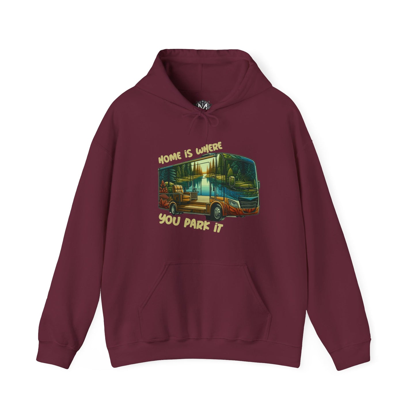 Home Is Where You Park It RV Road Trip Adventure Unisex Graphic Hoodie