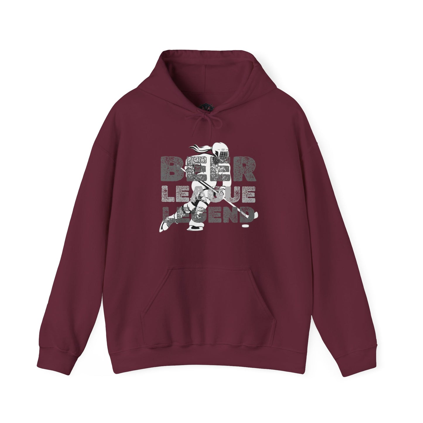Beer League Legend Womens Hockey Graphic Hoodie