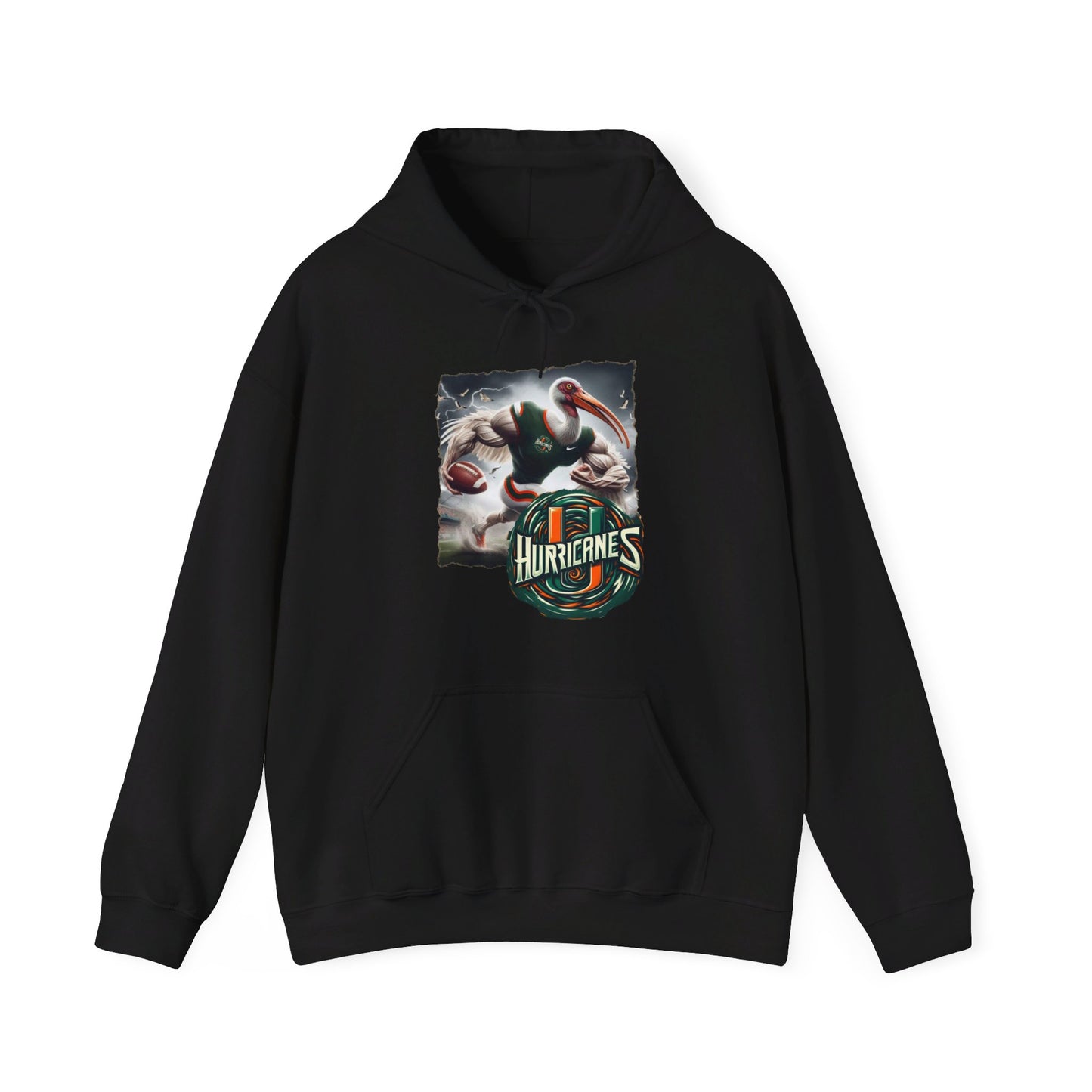Miami Hurricanes Mens College Football Graphic Hoodie