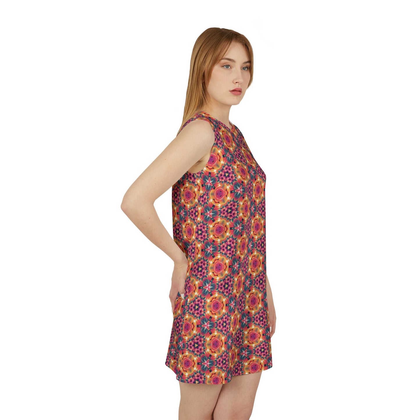 Sun-Kissed Bloom Shift Dress