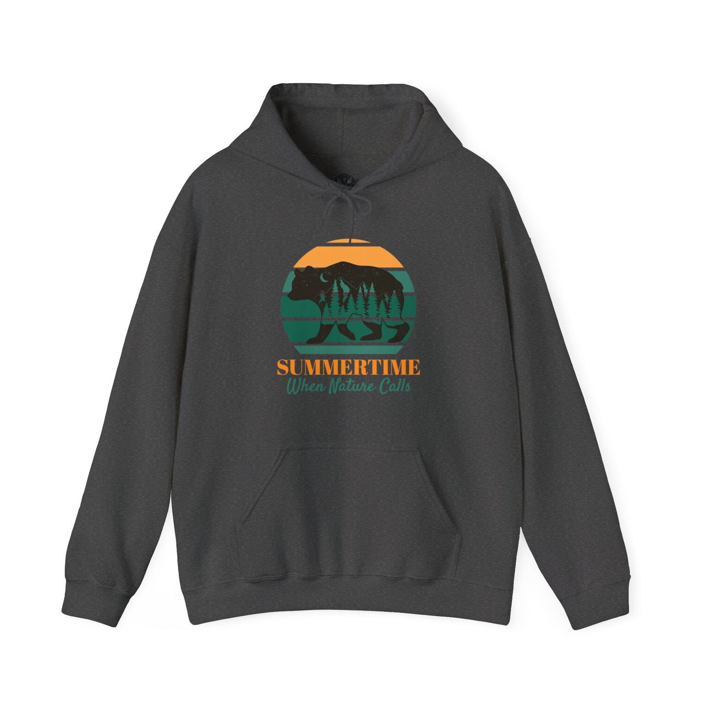 Summertime, When Nature Calls Unisex Camping Outdoor Adventure Graphic Hoodie
