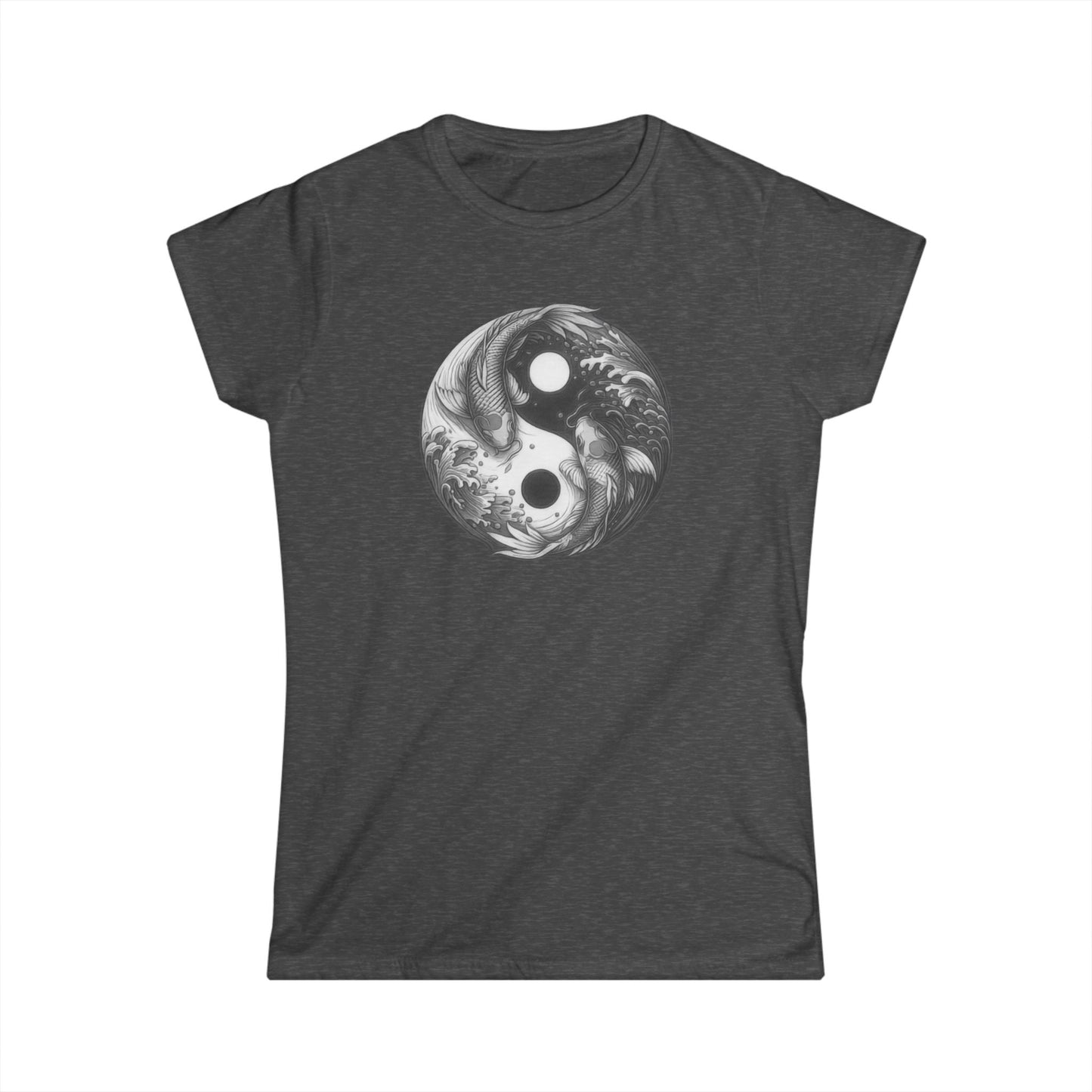 Yin-Yang Koi Carp Shadow Women's Graphic Tee